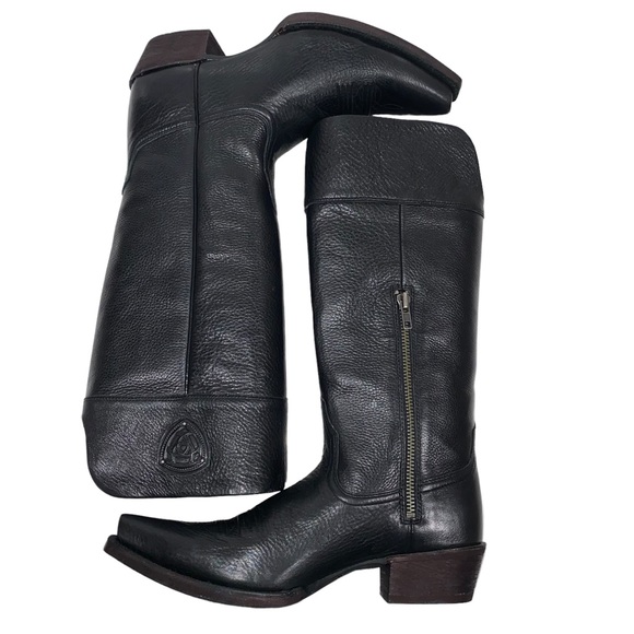 Ariat Shoes - Ariat 10 Black Tall Western Leather Cowgirl Chandler Snip Toe Boots
